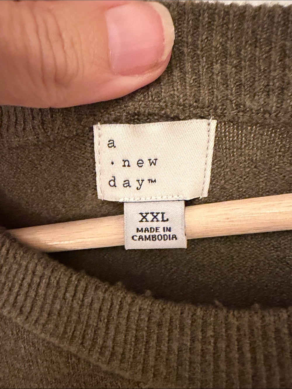 a new day Olive Short Sleeve Knit Top - Picture 2 of 2